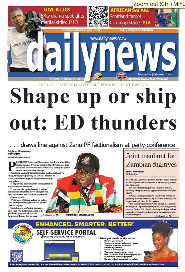 Thursday 15 October 2026